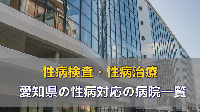 愛知県で性病検査・性病治療ができる性病科・泌尿器科・婦人科がある病院一覧